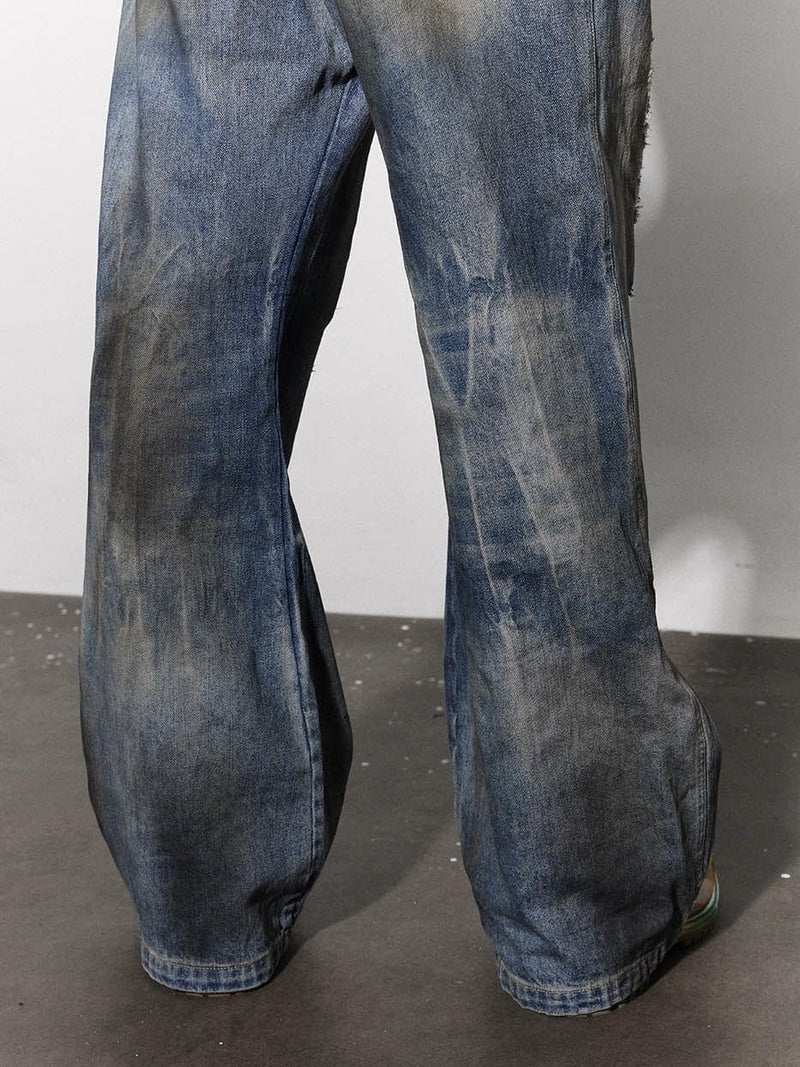 【DND4DES】DISTRESSED DUSTY FLARED JEANS