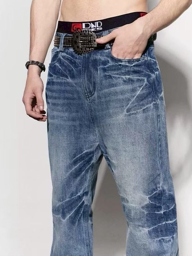 【DND4DES】MUSTACHE WASHED FLARED JEANS