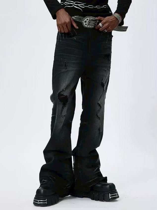 【DND4DES】ROUGH STRETCH FLARED JEANS