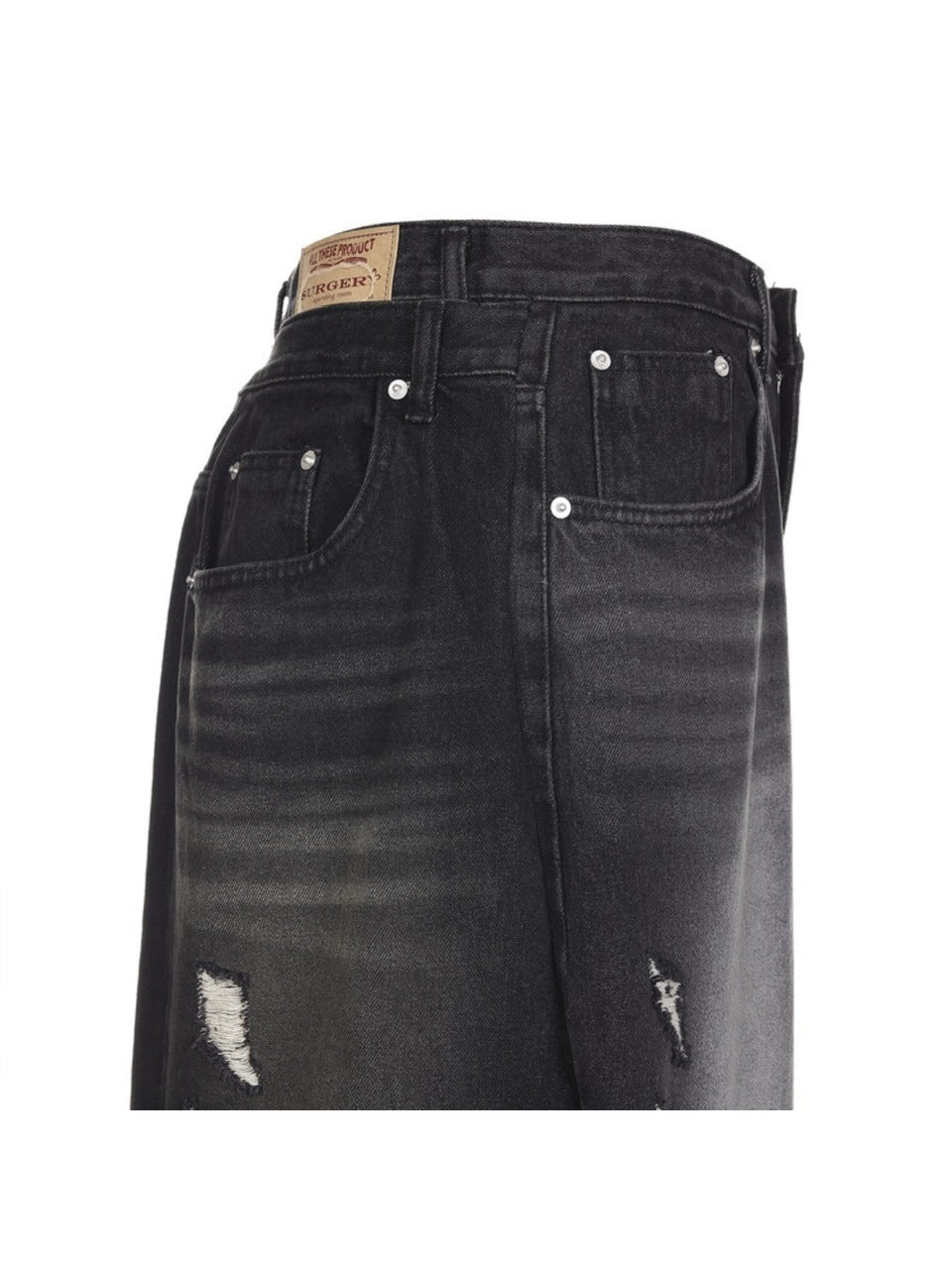 SURGERY】surgery double folding over wide baggy jeans – PRESSING