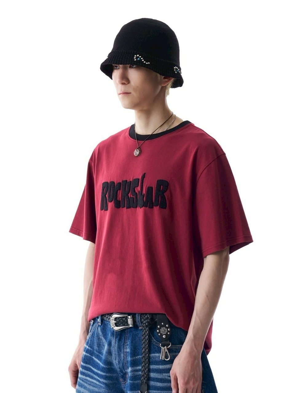 【AAKAM】ROCKSTAR Boucle Half Top