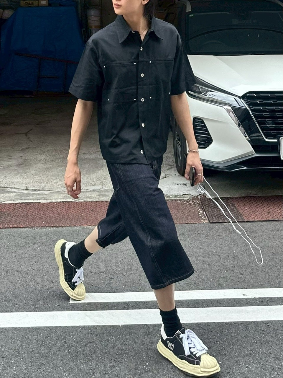 受注制【youll】rib cotton shirt jacket (2color)