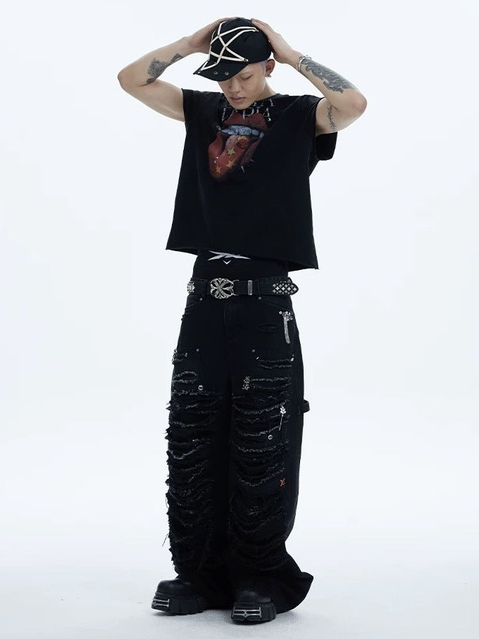 【DND4DES】JEWELED LUMBERJACK PANTS