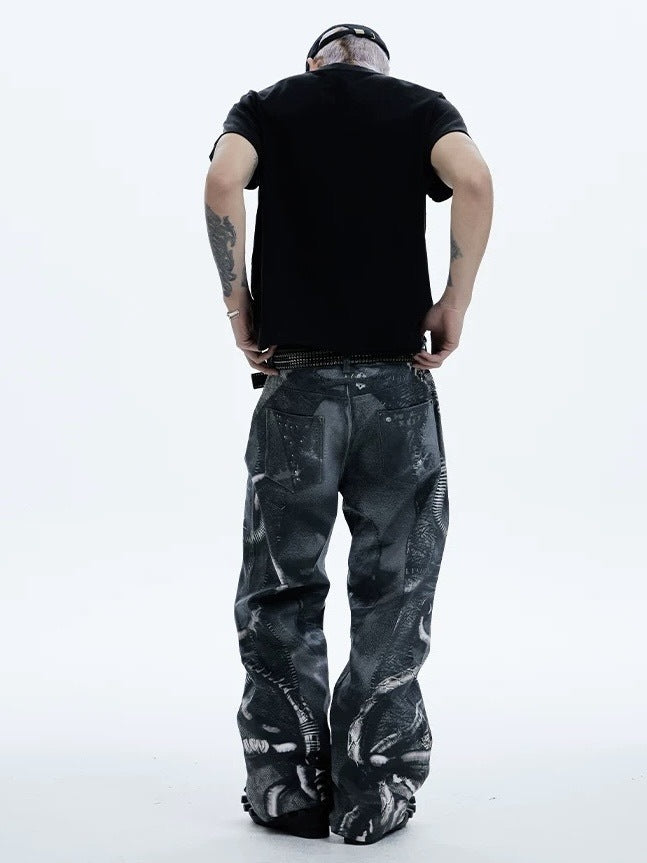 【DND4DES】ALIEN VENOM PRINTED PANTS