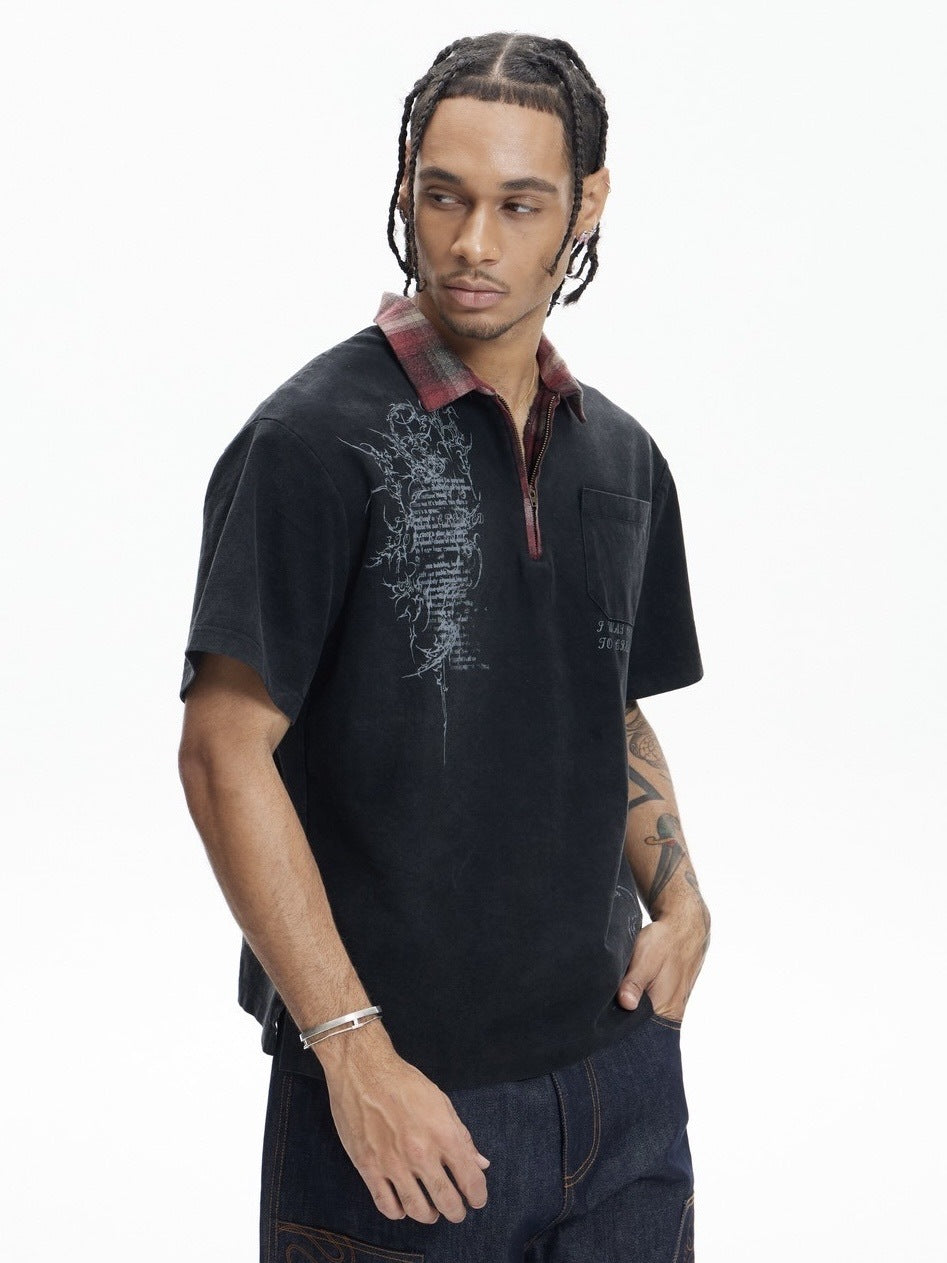 【DND4DES】RUNE ZIP-UP POLO SHIRT