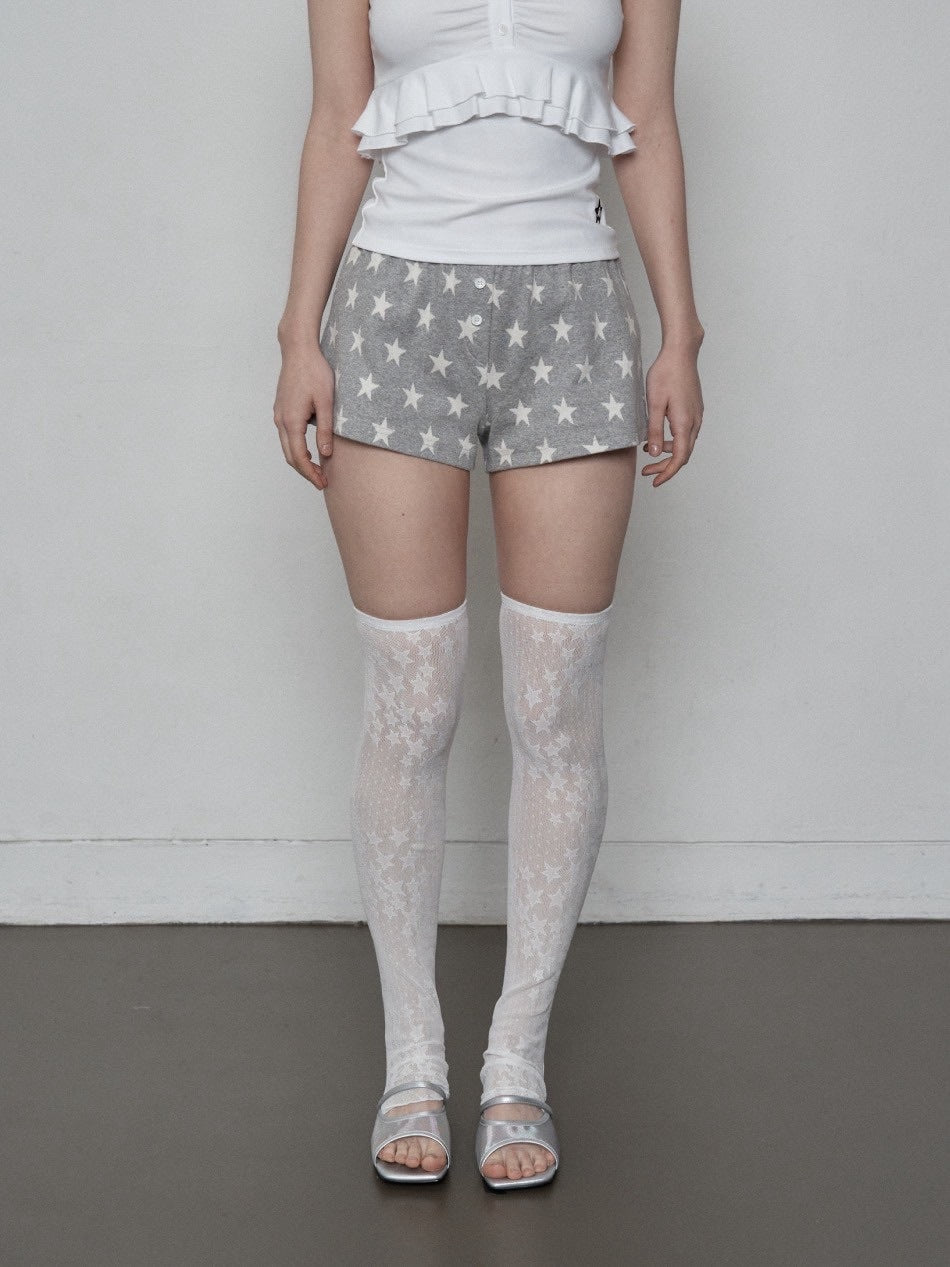 【SETUP‐EXE】STAR SHORT PANTS / 【セットアップエグゼ】スターショートパンツ