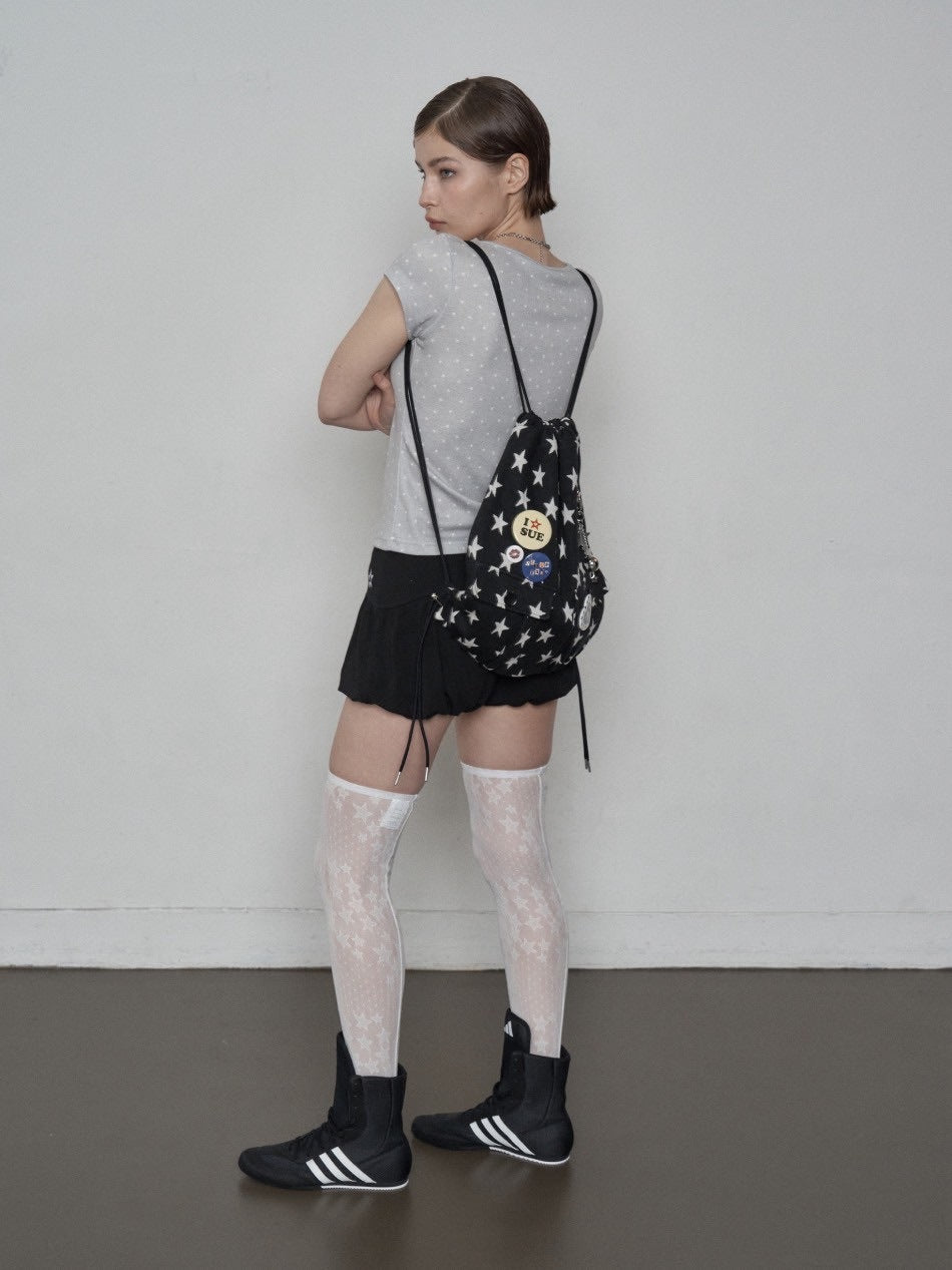 SETUP‐EXE】STAR POCKET GYM SACK / 【セットアップエグゼ】スター