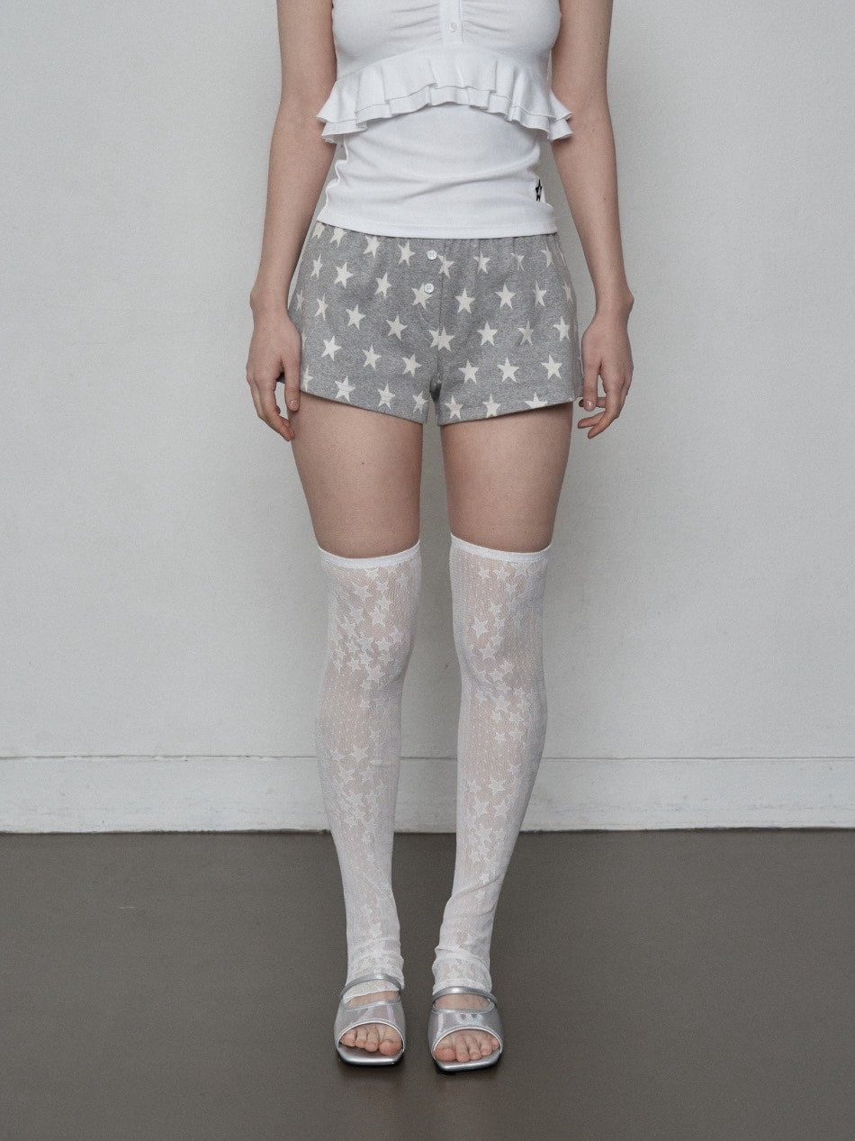 【SETUP‐EXE】STAR HIGH SOCKS / 【セットアップエグゼ】スターハイソックス