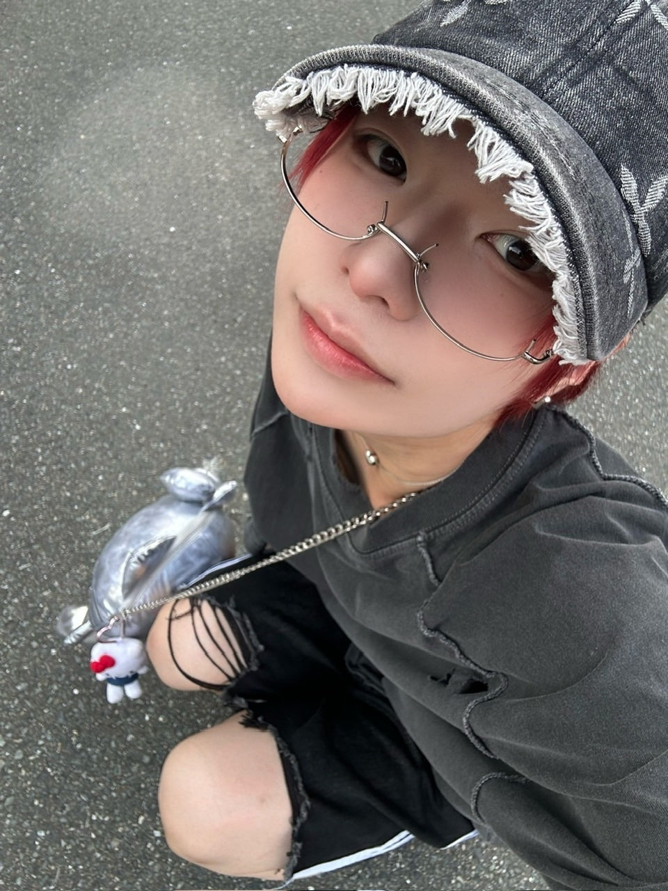 国際配送【LUV CODE】design denim cap