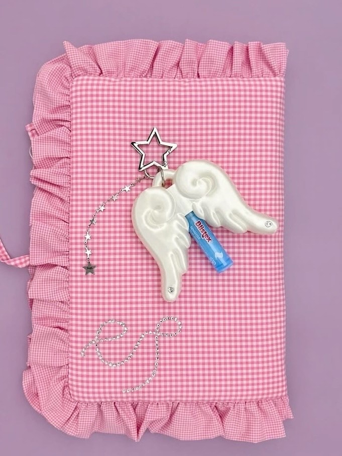 【EVERYTHINGS】CUPID'S WINGS / 【エブリシングス】キューピッドウィングリップケースキーリング