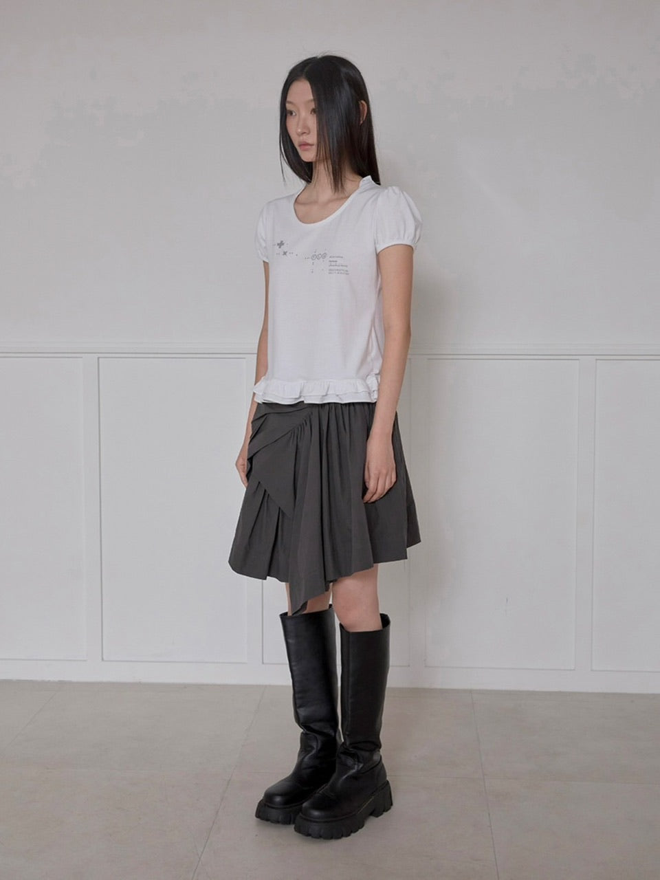 【FLAREUP】Muta Frill Puff T-Shirt
