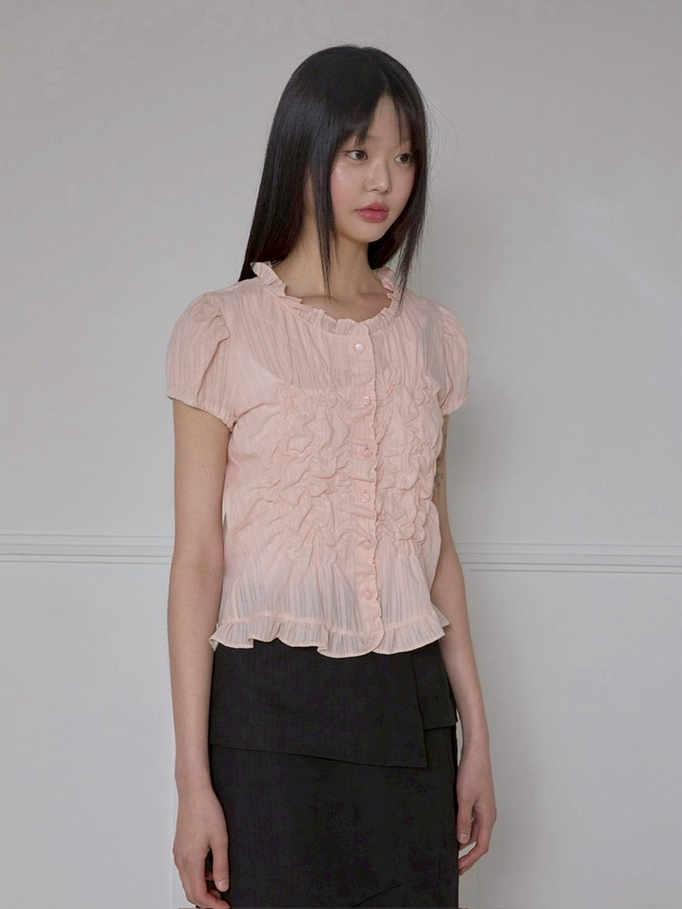 【FLAREUP】Saya Frill Puff Blouse