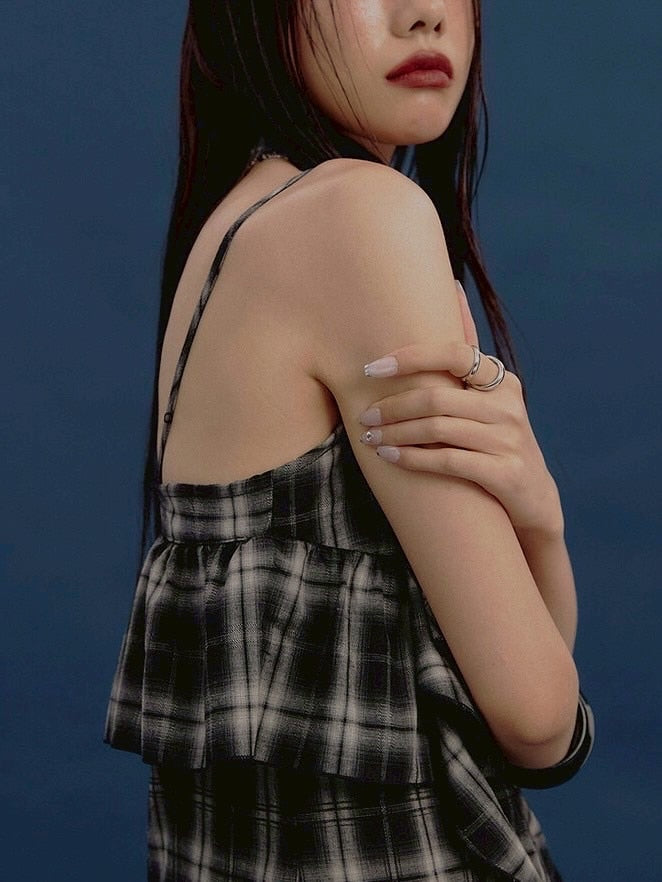 【NOT KNOWING】Tiered Eyelet Ruffle Dress / 【ノットノーイング】ティアードアイレットラッフルドレス