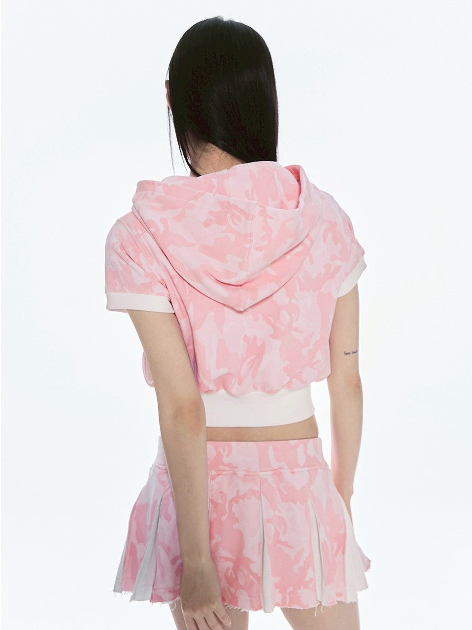 【CHERRYQUIRI】CQ lace stud pleats sk