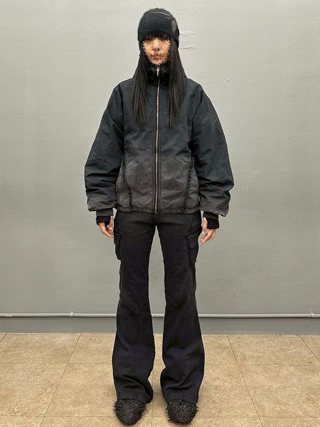 【BLR BLUER】Snowflakes Logo Angora Beanie