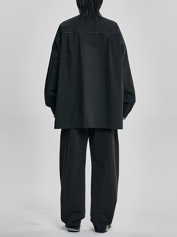 【AJOBYAJO】Shirt Layered Pants / 【アジョバイアジョ】シャツレイヤードスラックスパンツ