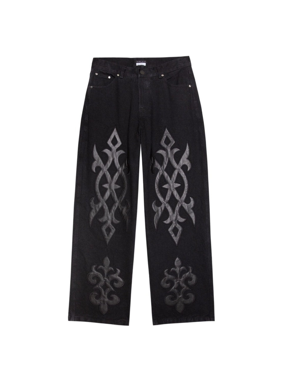 【E RIN AI E】DARK TRIBAL PARTY DENIM PANTS