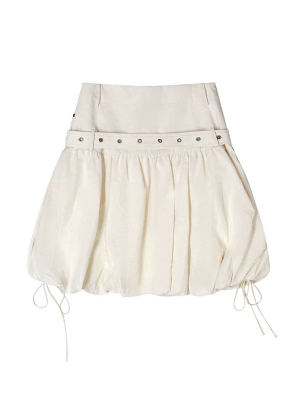 【Cest Nous】Petal Skirt / 【セヌー】ベルトポケットバルーンスカート