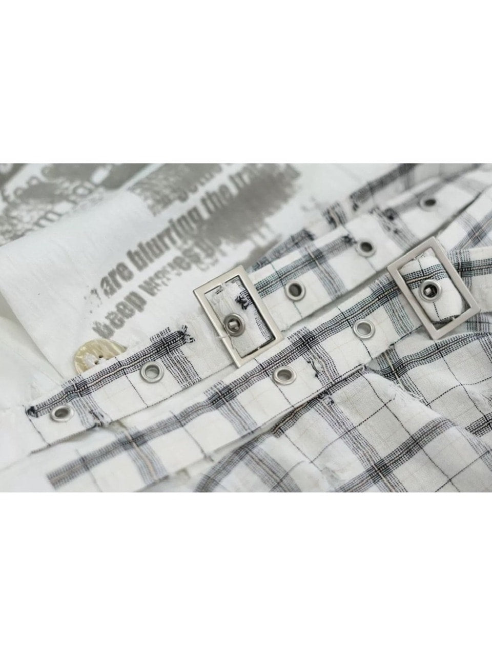 【Cest Nous】Plaid Bustier Dress / 【セヌー】グラフィックビスチェチェックワンピース