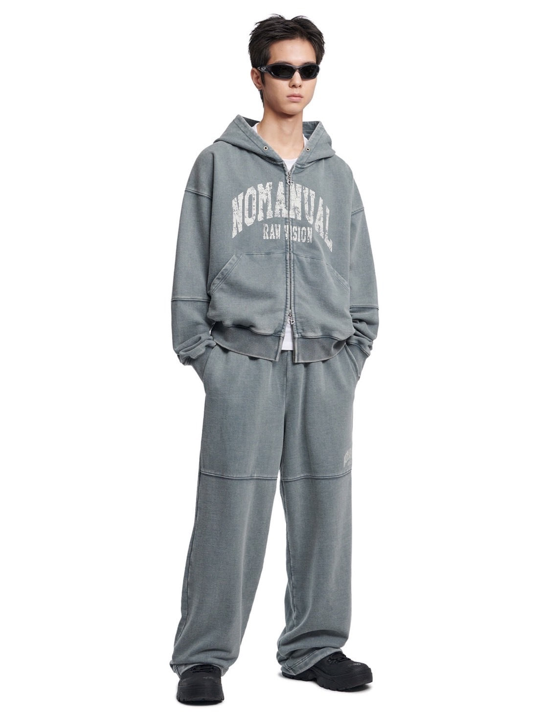 【NOMANUAL】C.A VINTAGE HOODED ZIP-UP