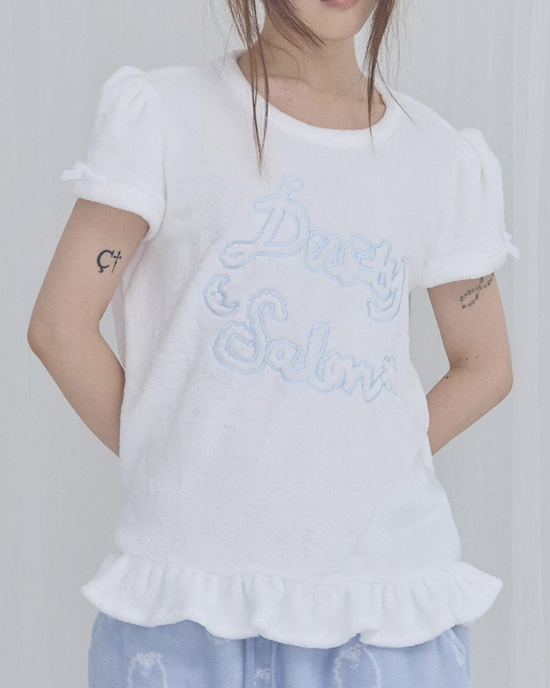 【FANCY X DUSTY】Zzz DUSTY SALON PAJAMA TOP / 【ファンシー X ダスティ】ZzzダスティーサロンパジャマTシャツ半袖ルームウェア