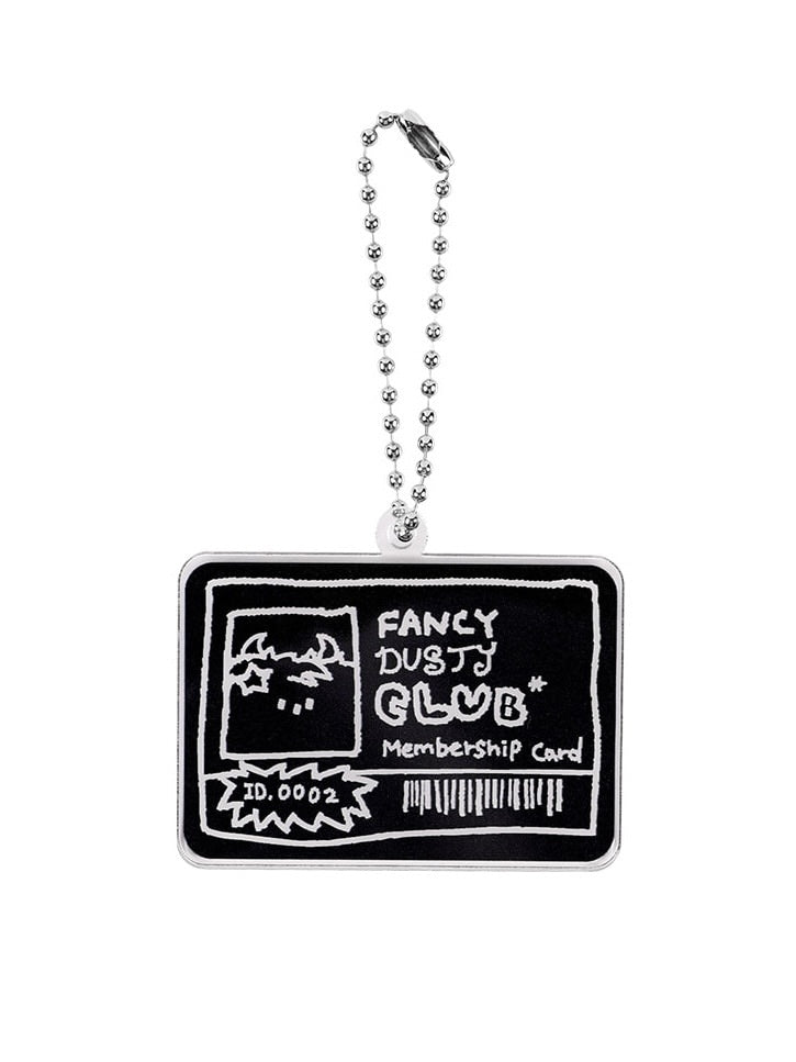 【FANCY X DUSTY】DUSTY CLUB MEMBERSHIP ACRYLIC KEYRING / 【ファンシー X ダスティ】ダスティークラブメンバーシップアクリルキーリング