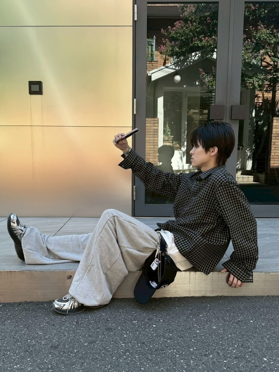 受注制【nmtc +】check crop shirts / 【エムティーシープラス】ショート丈チェックシャツ (2color)