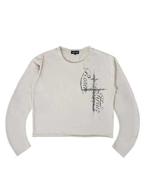 【Rosen Kreuz】CURVE-ARM CROSS LONG SLEEVE