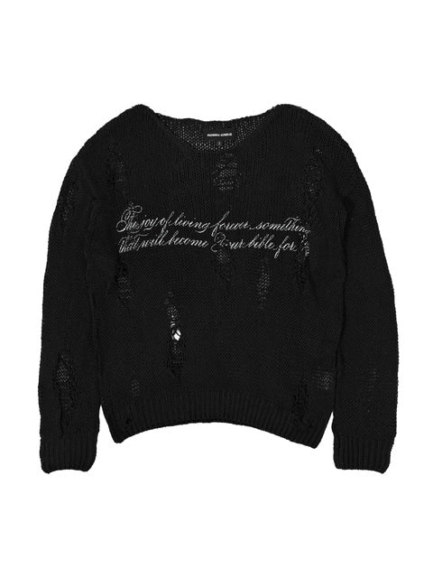 【Rosen Kreuz】LOOSE MESH KNIT