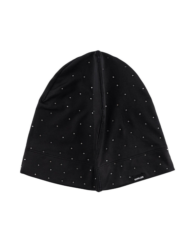 【SUPPLIER】Rhinestone Skull Cap Beanie / 【サプライヤー】ラインストーンキャップビーニー