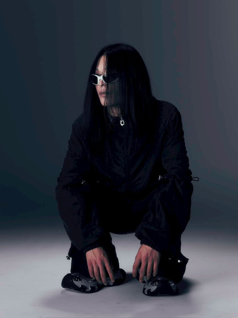 【DIG YOUR OWN GRAVE】SYN-EDGE BLOUSON /【ディグユアオウングレイブ】アシンメトリーテックブルゾン