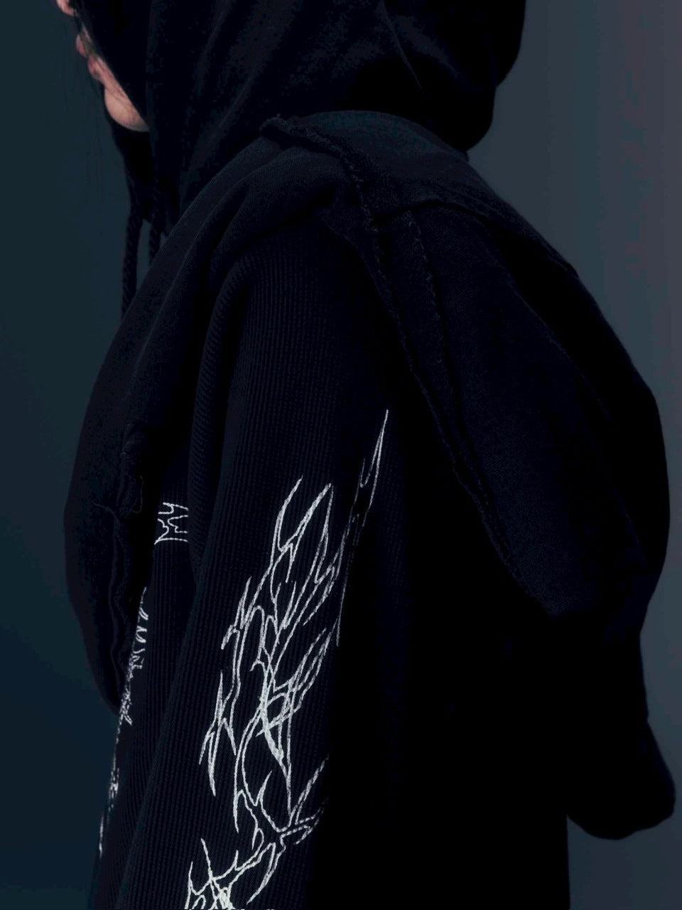 【DIG YOUR OWN GRAVE】DOUBLE FADE HOODIE /【ディグユアオウングレイブ】レイヤードフェードプルオーバーパーカー