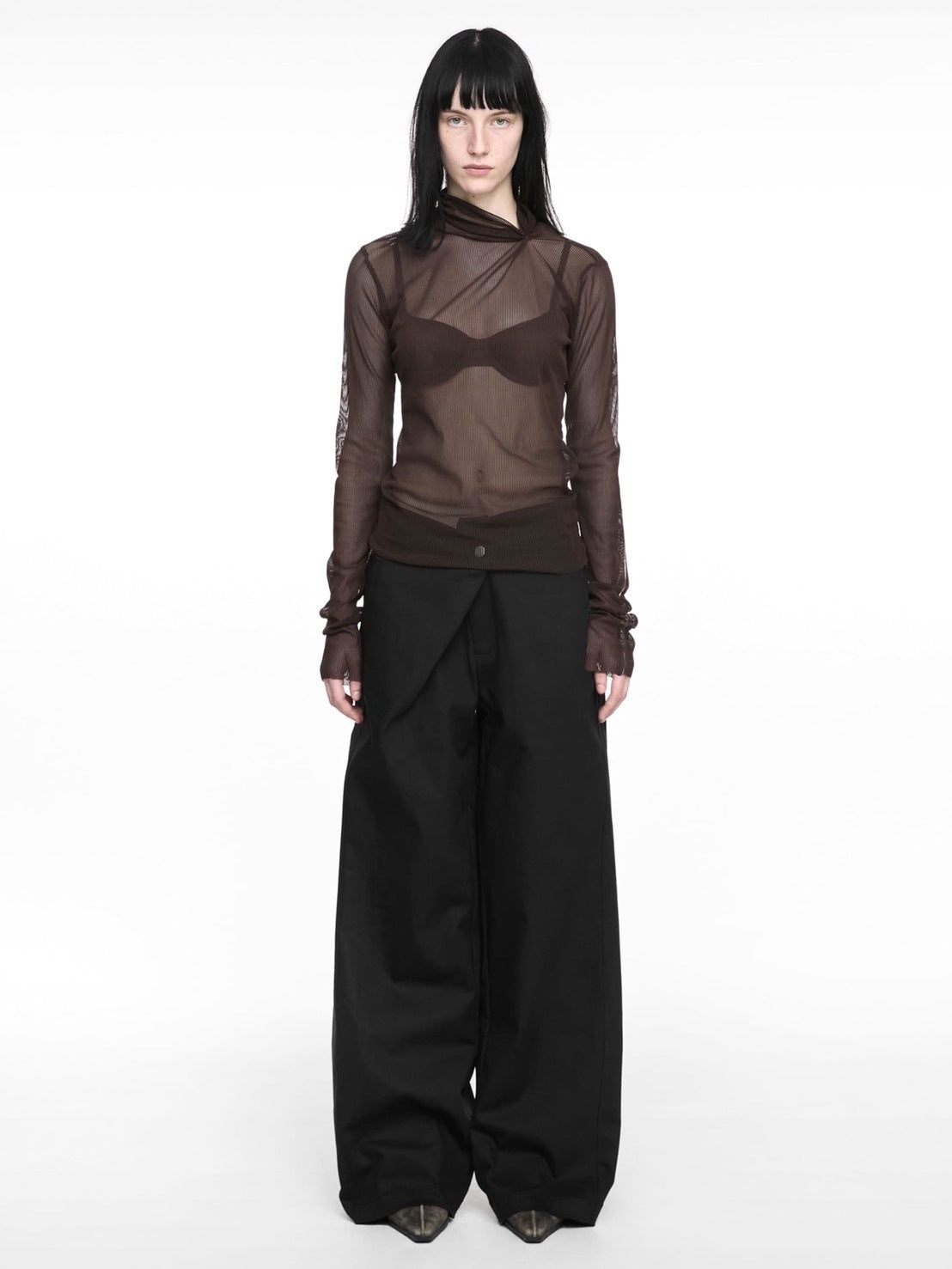 【NACHE】FOLDED WIDE PANTS (UNISEX)