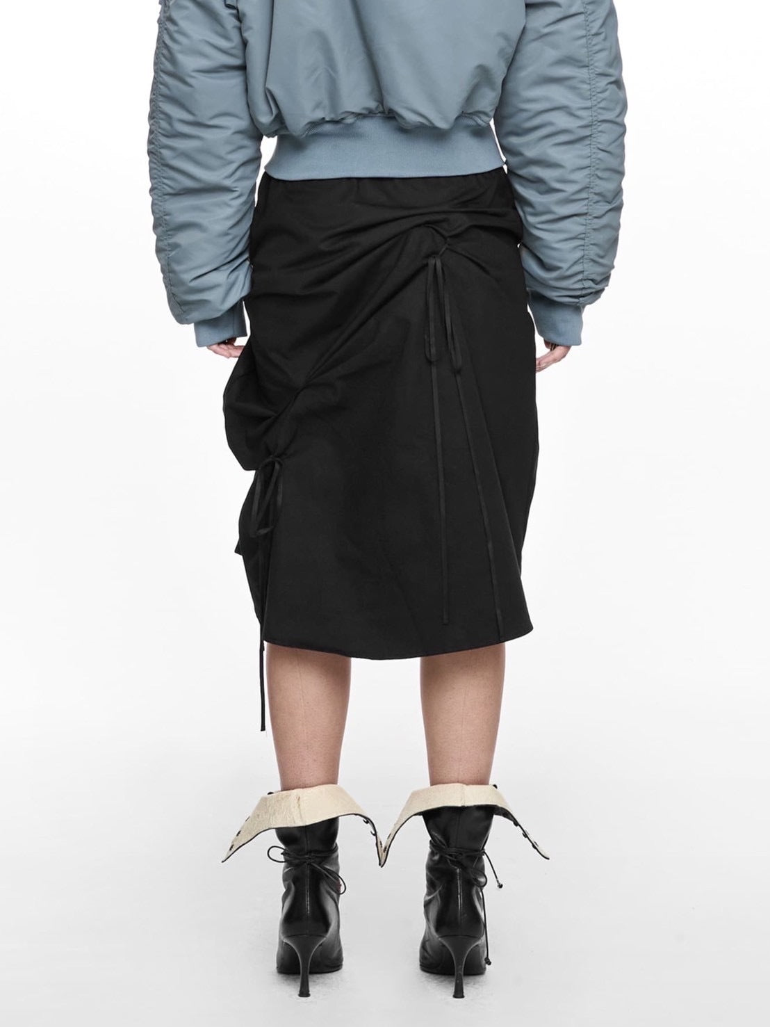 【NACHE】STRAP PULLED SKIRT