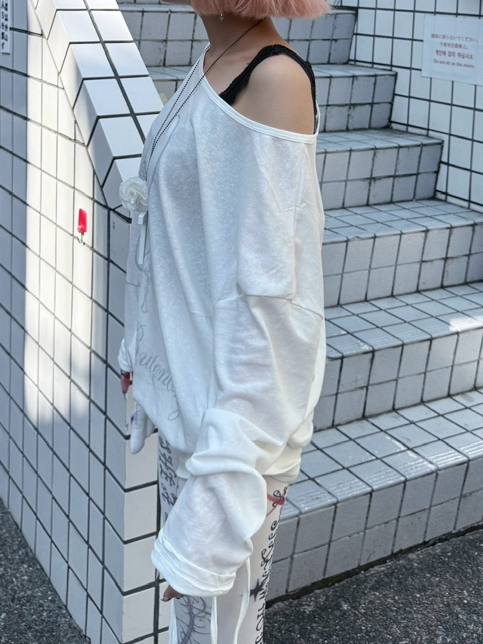 受注制【nmtc +】vintage cross long sleeve / 【エヌエムティーシープラス】ビンテージクロスデザイン長袖Tシャツ