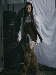 【GATELESS】CHECK HOOD MUFFLER / 【ゲートレス】チェックフードマフラー