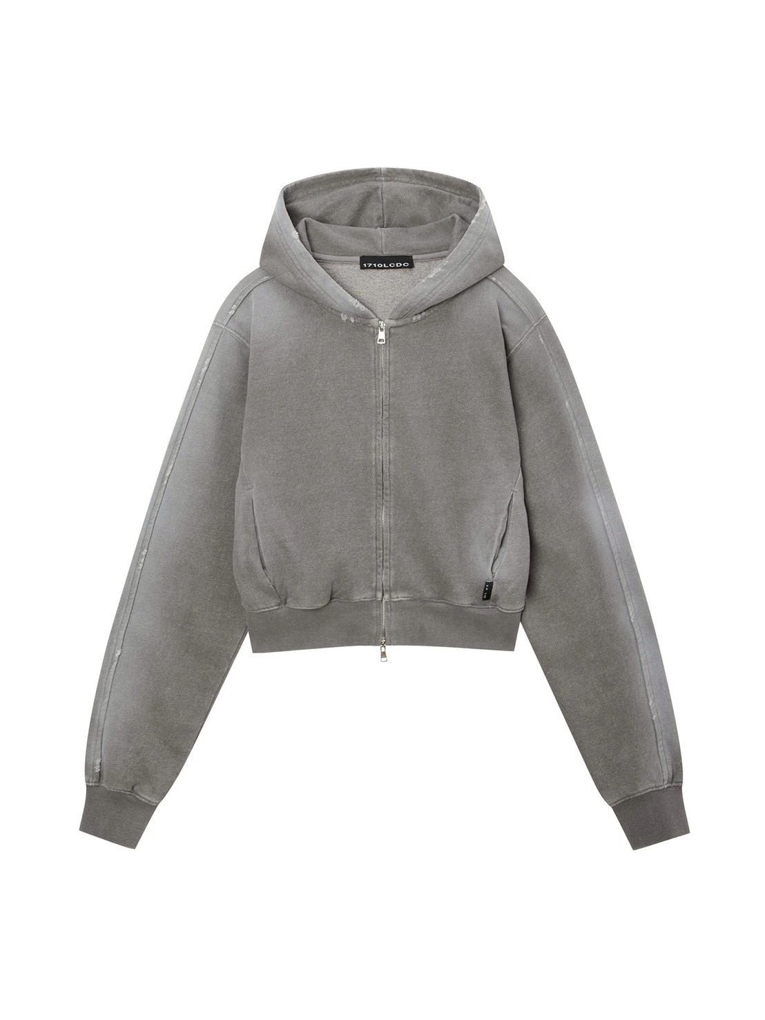 【LCDC】SPRAY WASHED CROPPED HOOD ZIP-UP / 【エルシーディーシー・ティーエム】スプレーウォッシュクロップジップアップパーカー