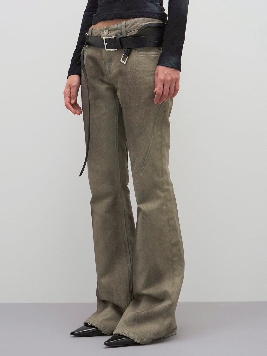 【LCDC】DIRTY WASHED BOOT-CUT DENIM / 【エルシーディーシー・ティーエム】ダーティウォッシュブーツカットデニム