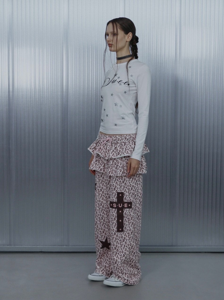 【SETUP‐EXE】STAR HENLEY NECK TOP / 【セットアップエグゼ】スターヘンリーネック長袖Ｔシャツ