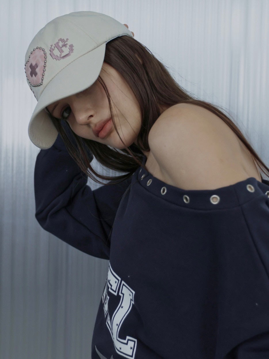 【SETUP‐EXE】LEO APPLIQUE BALL CAP / 【セットアップエグゼ】レオアップリケキャップ