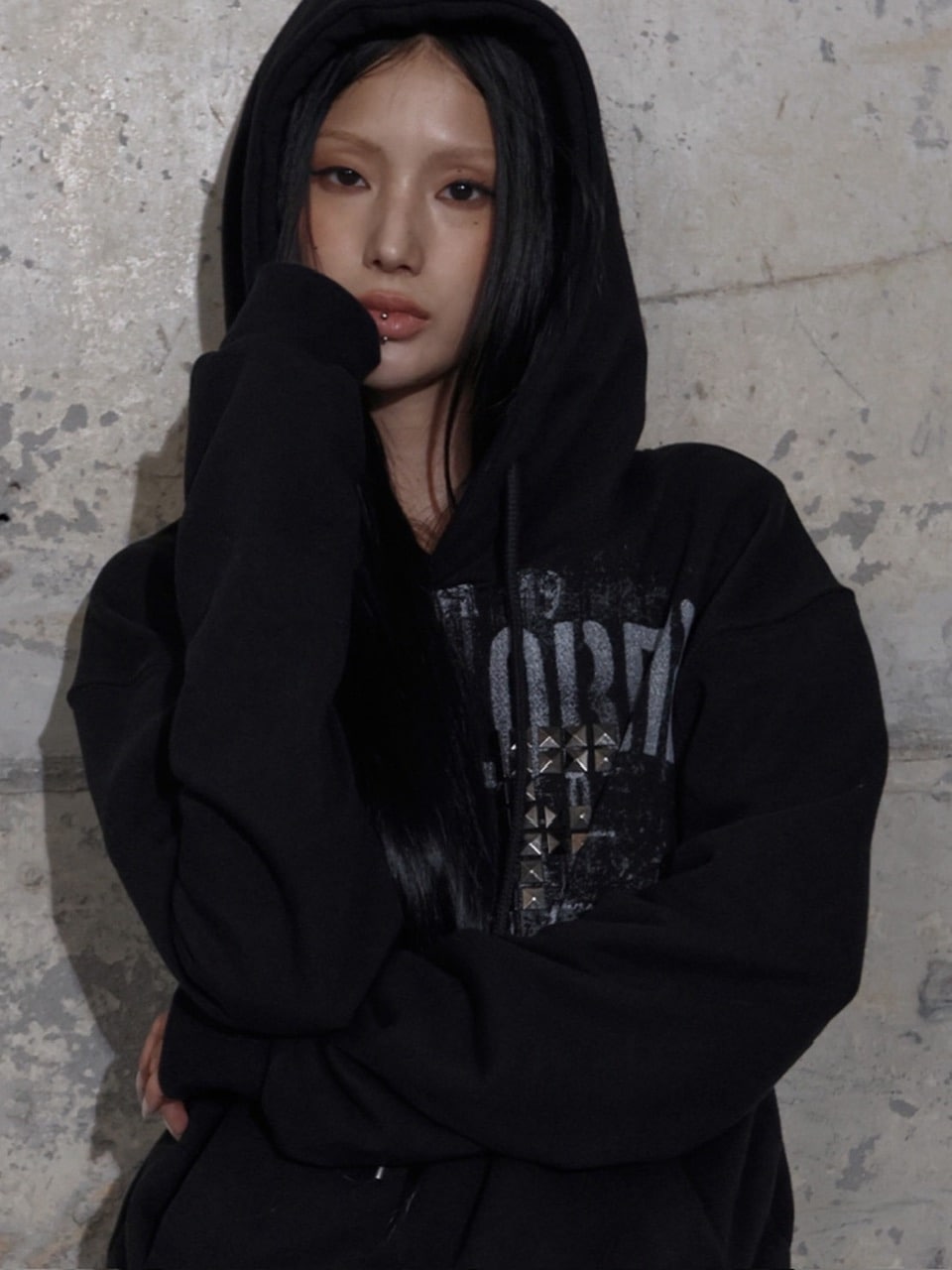 【FANCY CLUB】FF STUD HOODIE / 【ファンシークラブ】ＦＦスタッヅパーカー