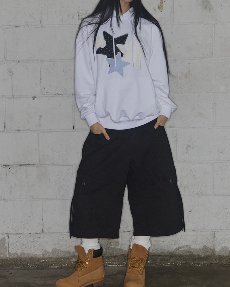 【FANCY CLUB】MIX STAR ANGEL PATCH HOODIE / 【ファンシークラブ】ミックススターエンジェルパッチパーカー