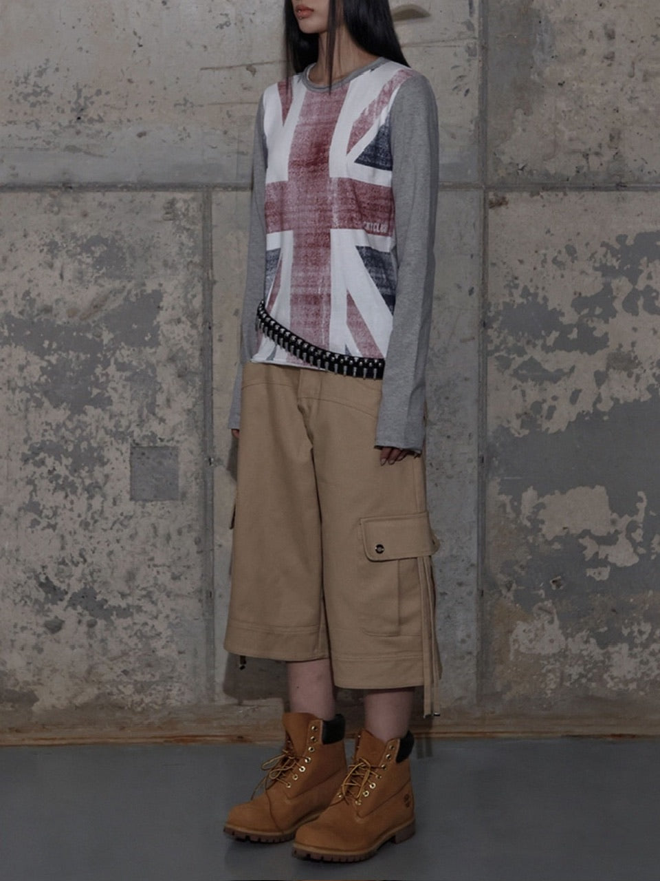 【FANCY CLUB】UNION JACK LONG SLEEVE / 【ファンシークラブ】ユニオンジャック長袖Ｔシャツ