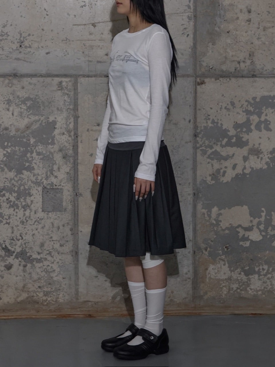 【FANCY CLUB】BACK CROSS LONG SLEEVE / 【ファンシークラブ】バッククロス長袖Ｔシャツ