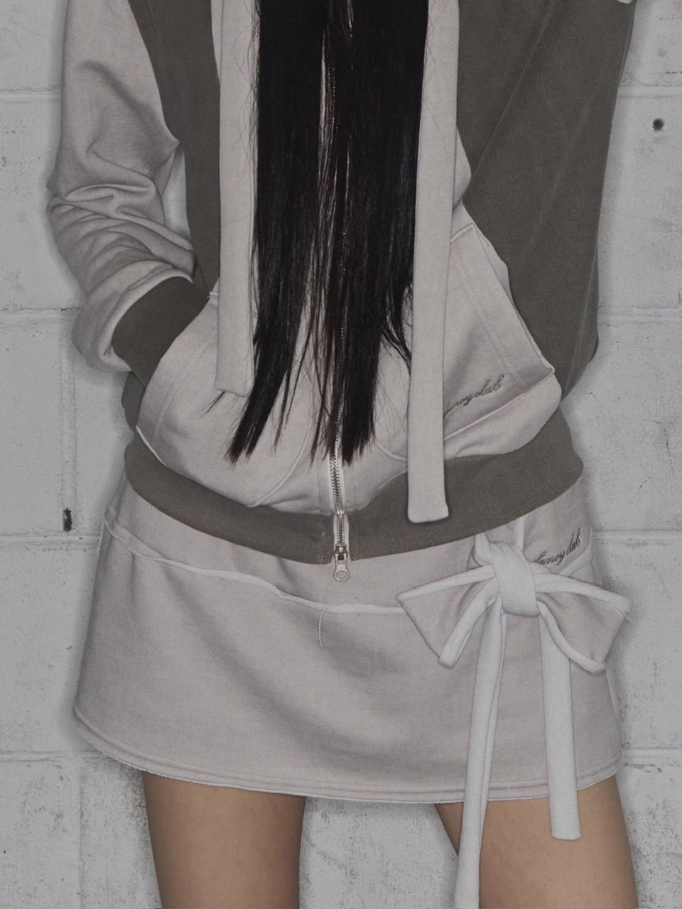 【FANCY CLUB】DYE-WASH TIE SKIRT / 【ファンシークラブ】ダイウォッシュタイスカート