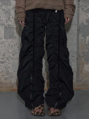 【FANCY CLUB】LOW-RISE NYLON SHIRRING PANTS / 【ファンシークラブ】ローライズナイロンシャーリングパンツ