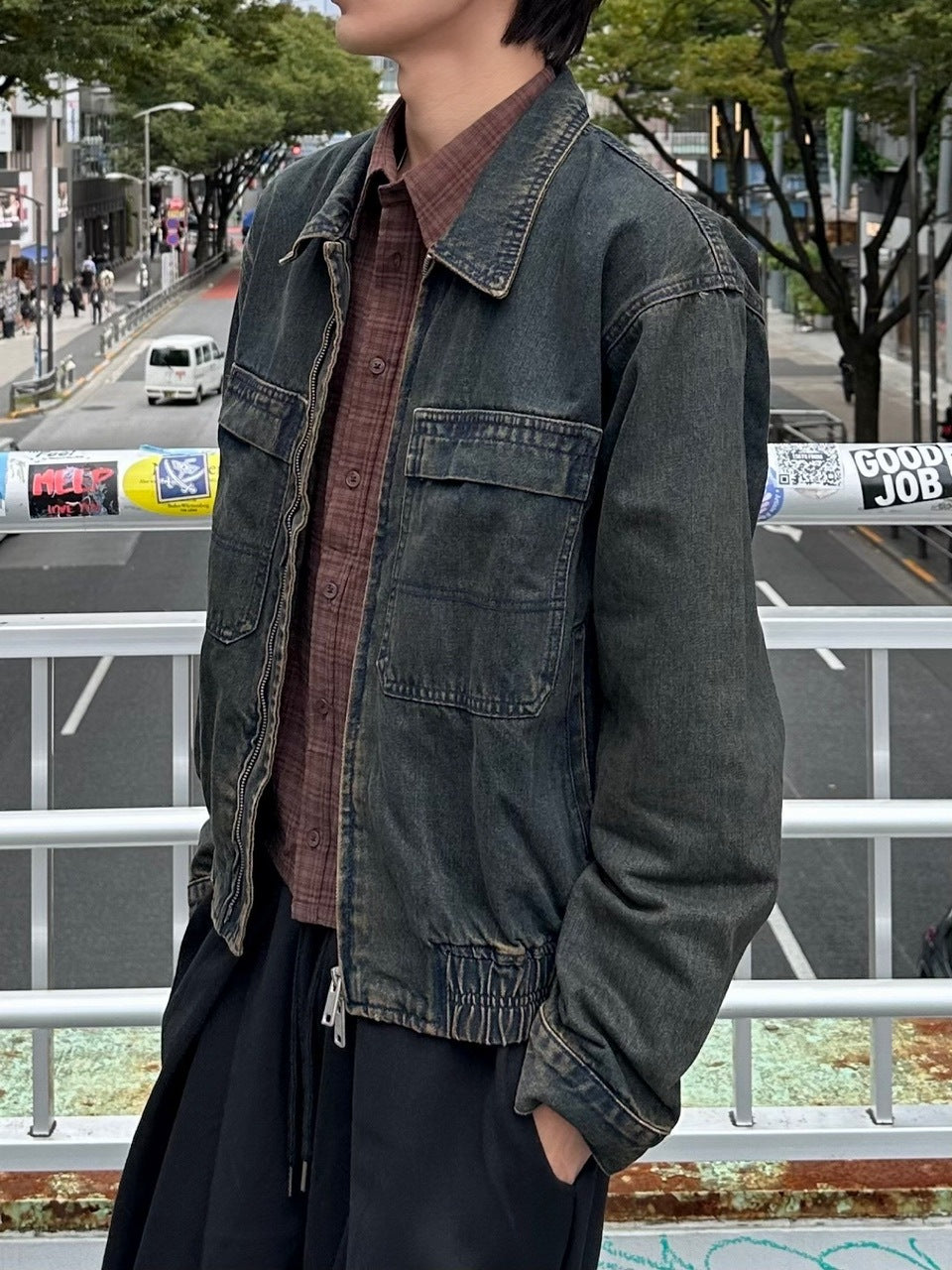 大阪店WEB限定受注制【Chikashitsu +】classic wash work denim jacket / 【チカシツプラス】クラシックウォッシュワークデニムジャケット