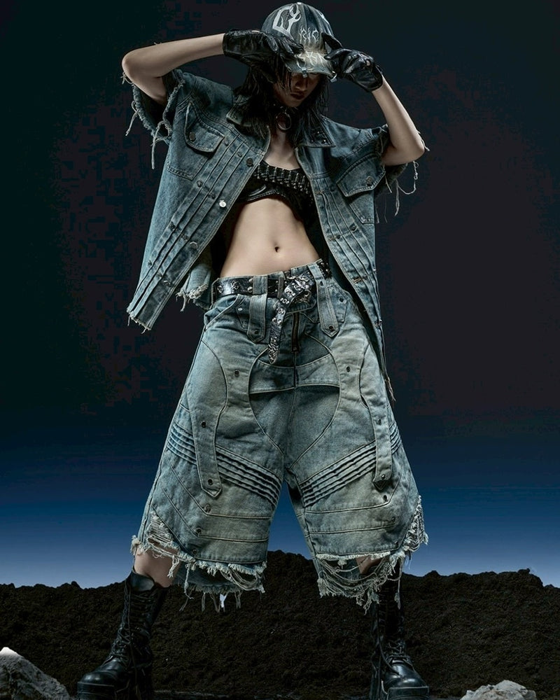 【RICH】DRKNSS Denim Washed Hat / 【リッチ】ロゴデニムウォッシュキャップ