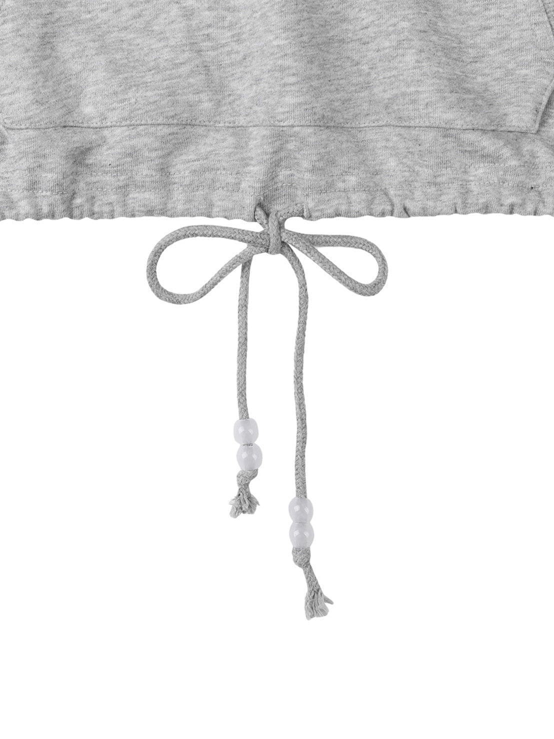 【TUOMIO】ROUND COLLAR STRING TOP / 【トゥオミオ】ラウンドカラーストリングハーフジップスェット