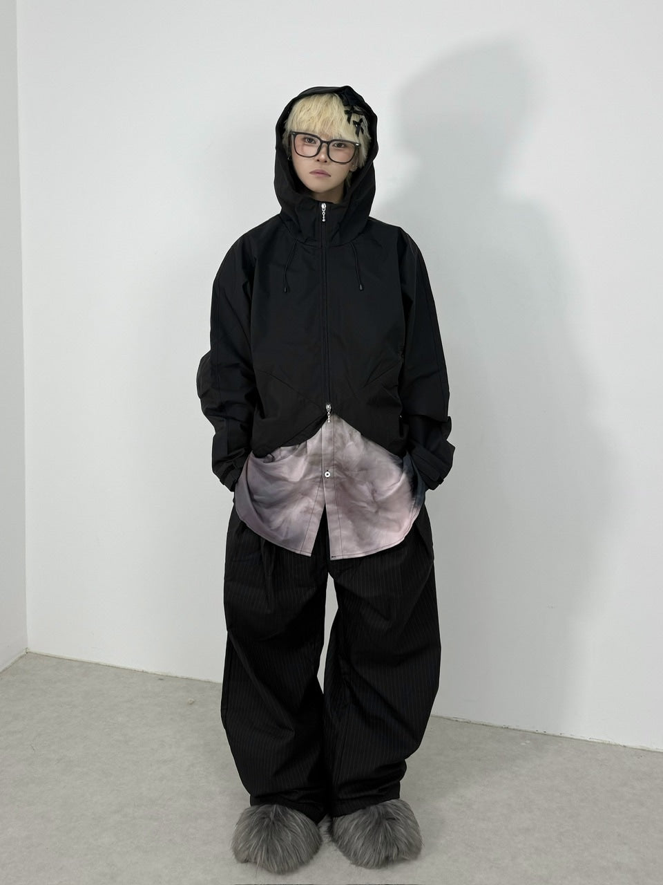 Nerd out XU】nylon hood jacket / 【ナードアウトエックスユー